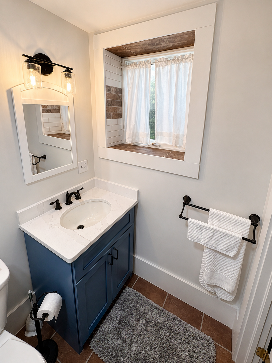 Bathroom remodel view three
